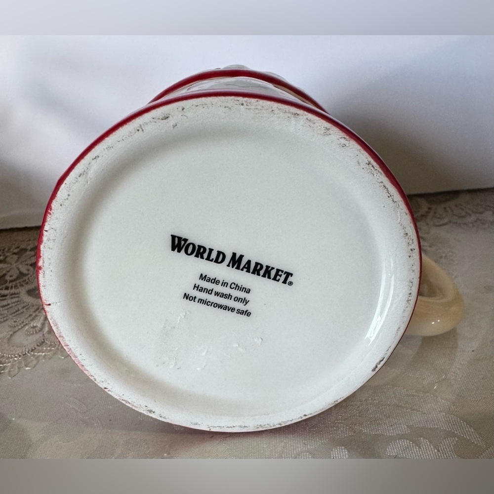 Cost Plus World Market Red and White Mug - Picture 8 of 9